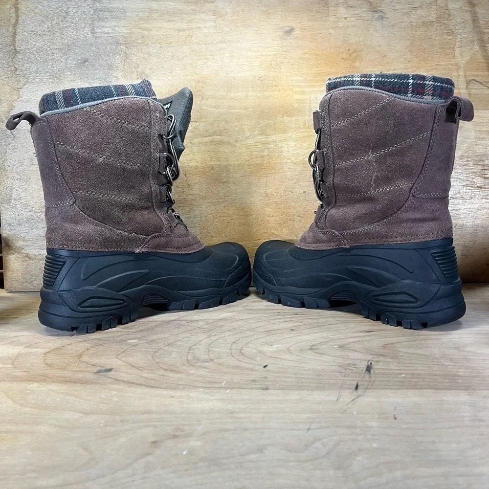 Bass Daredevil Leather Thermo Lite Performance Mens Sz 7 Insulations Boots Brown